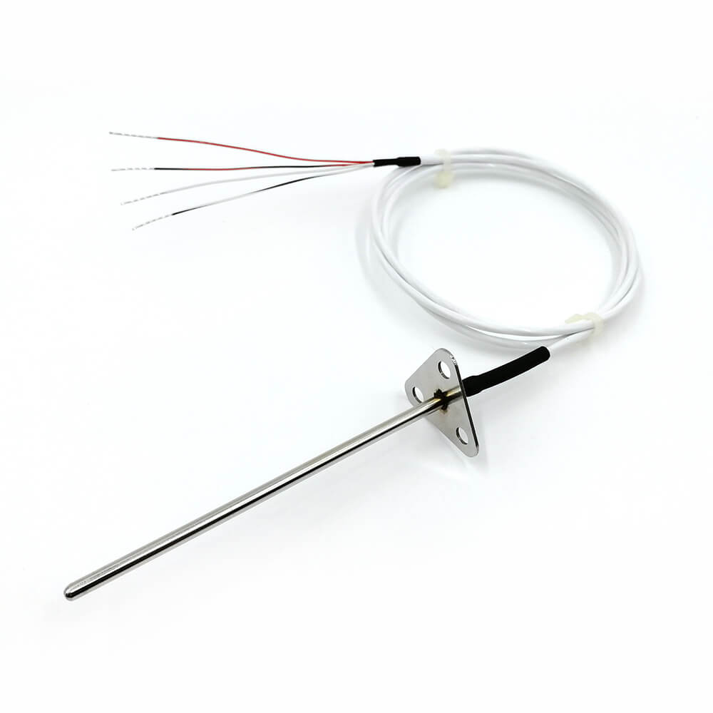 4-wire PT100 Temperature Sensor with Flanged Housing from China